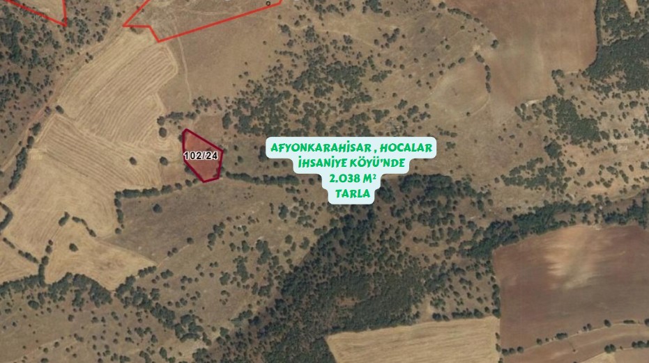 AFYONKARAHİSAR HOCALAR İHSANİYE KÖYÜNDE 2.038M² TARLAMIZ SATILIK - AFYONKARAHİSAR HOCALAR fotoğraf 3